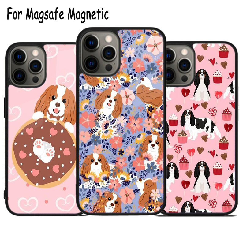 Phone Accessories Logo - Cavalier King Charles Spaniel Dog Pattern