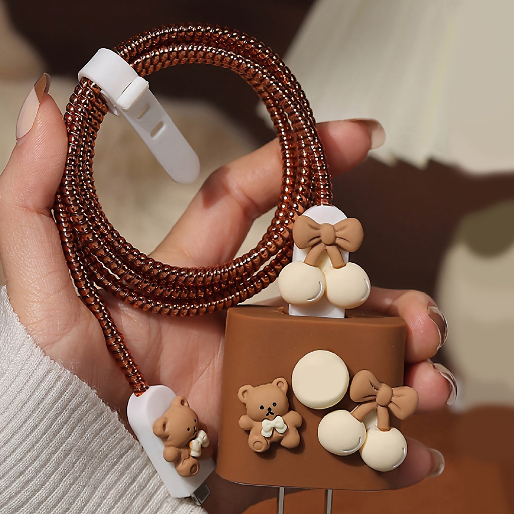 Phone Accessories Business - Cute Bear Charger Protector Case For