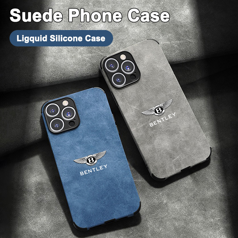Phone Accessories Logo - B-Bentley-B LOGO Suede All-inclusive Phone Case