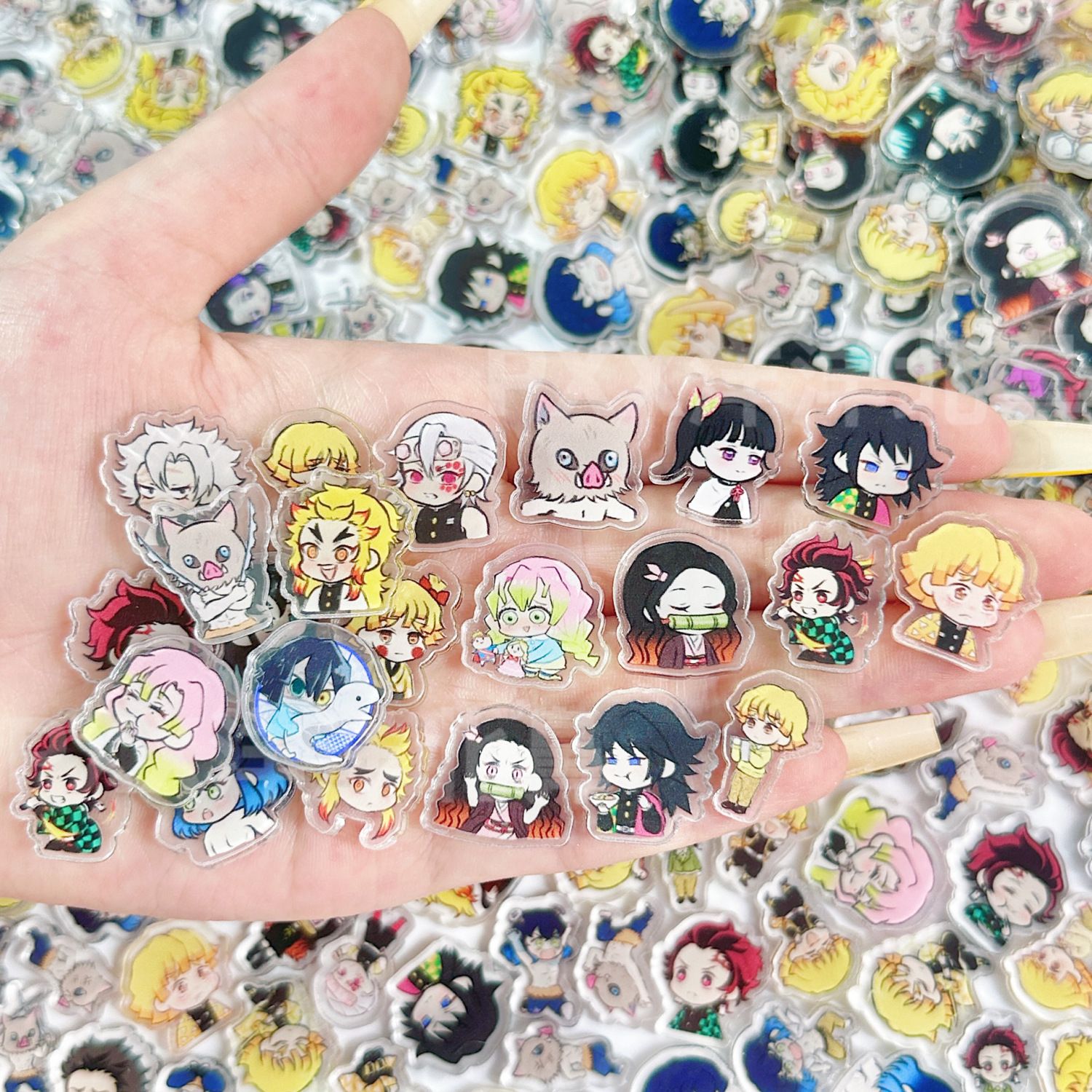 50/100Pcs 1/2cm Mini Demon Sla - Phone Accessories Demon Slayer 评论和价格