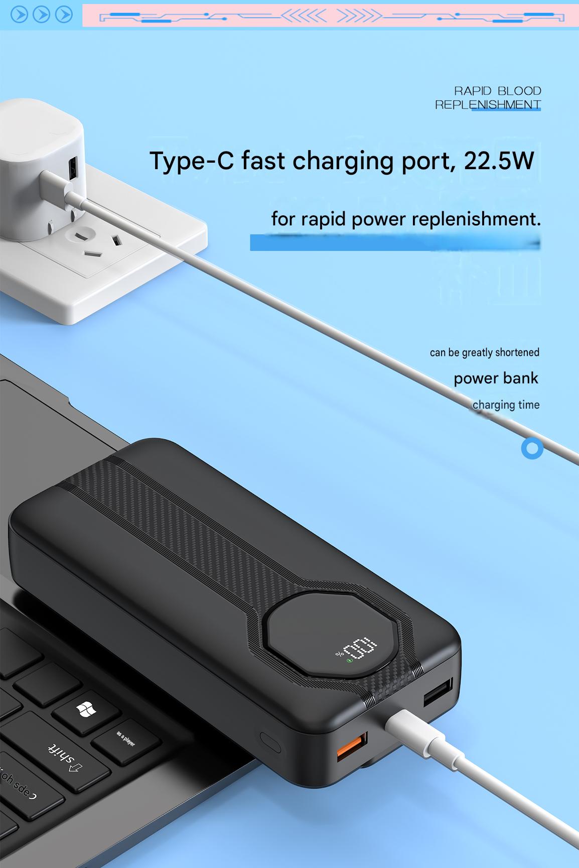 20000mAh Power Bank with Digit - Portable Charger 20000Mah 评论和价格