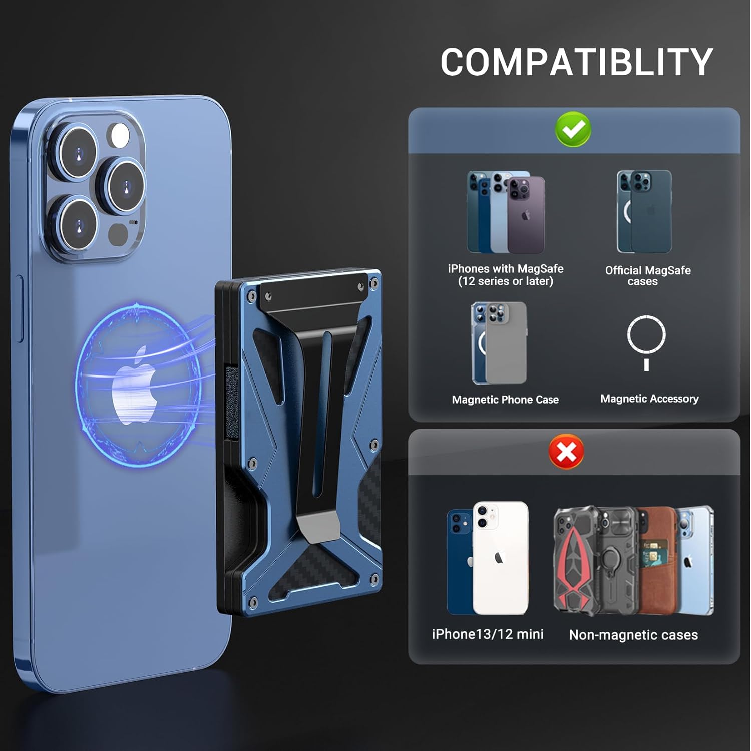 MagSafe Wallet Money Clip with - Phone Accessories Business 评论和价格