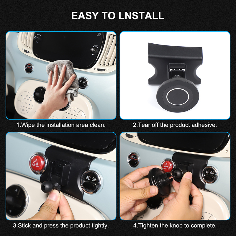 For Fiat 500 2007-2026 Center  - Phone Accessories Under 500 评论和价格