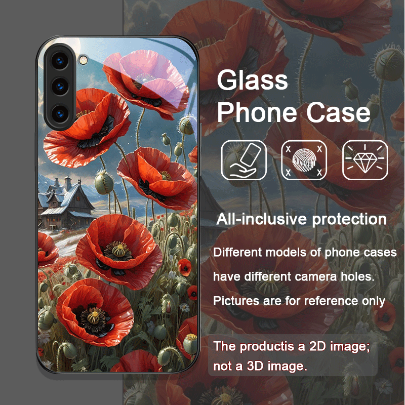 Retro Poppy Flower Bloom Hot R - Samsung Accessories Phone 评论和价格