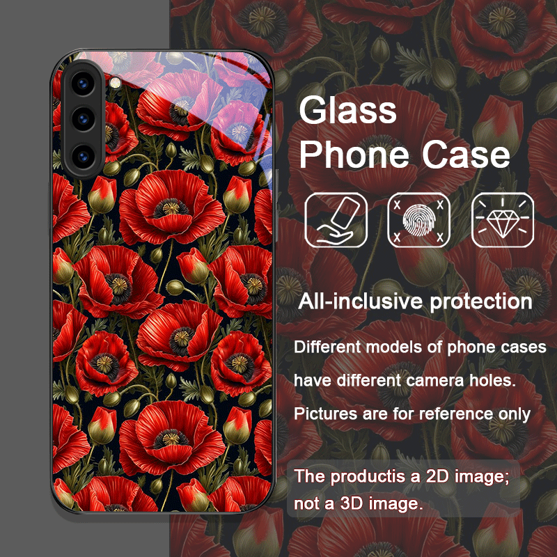 Retro Poppy Flower Bloom Hot R - Samsung Accessories Phone 评论和价格