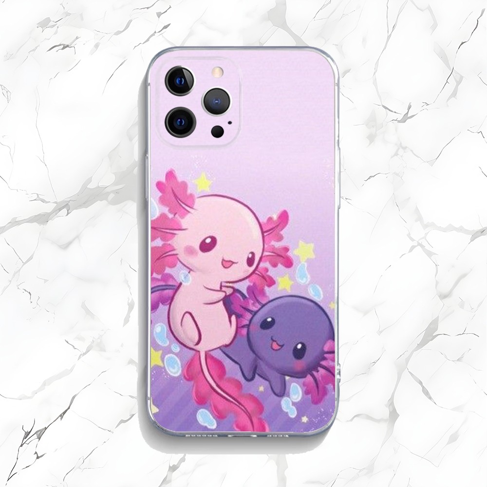 Cute Axolotl Phone Case For iP - Phone Accessories Logo 评论和价格