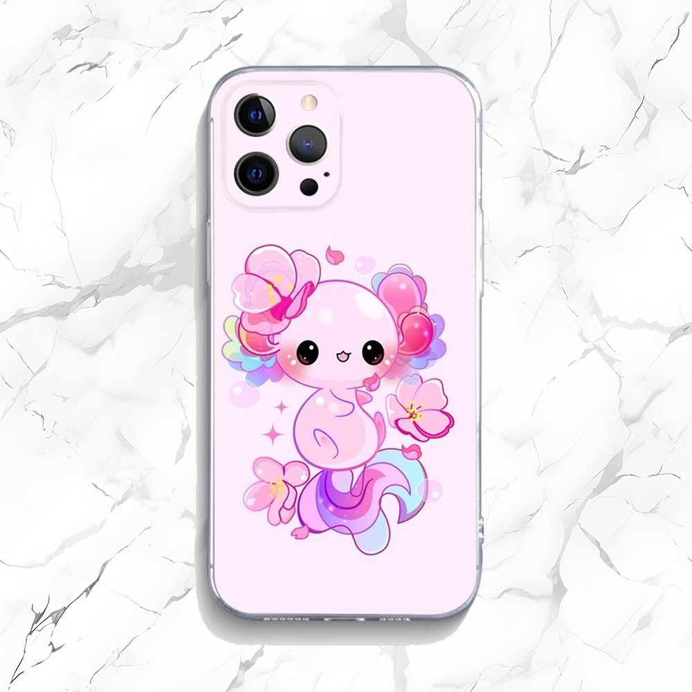 Cute Axolotl Phone Case For iP - Phone Accessories Logo 评论和价格