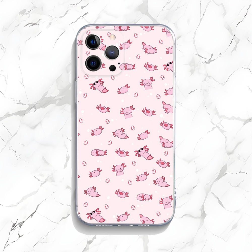 Cute Axolotl Phone Case For iP - Phone Accessories Logo 评论和价格