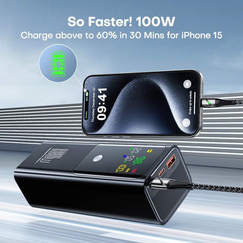 QOOVI PD 100W Power Bank 20000 - Power Bank Slim 评论和价格