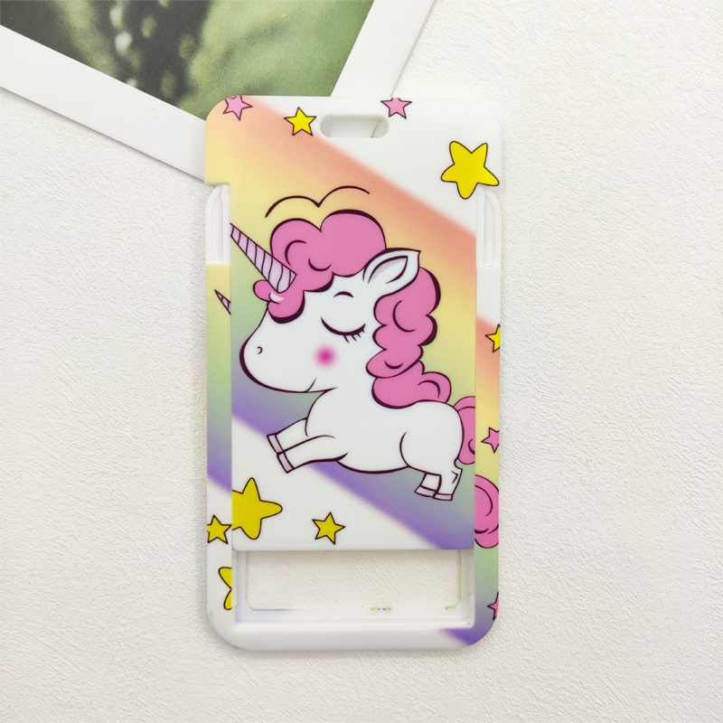 Cute Cartoon Unicorn ID Card H - Phone Accessories Business 评论和价格