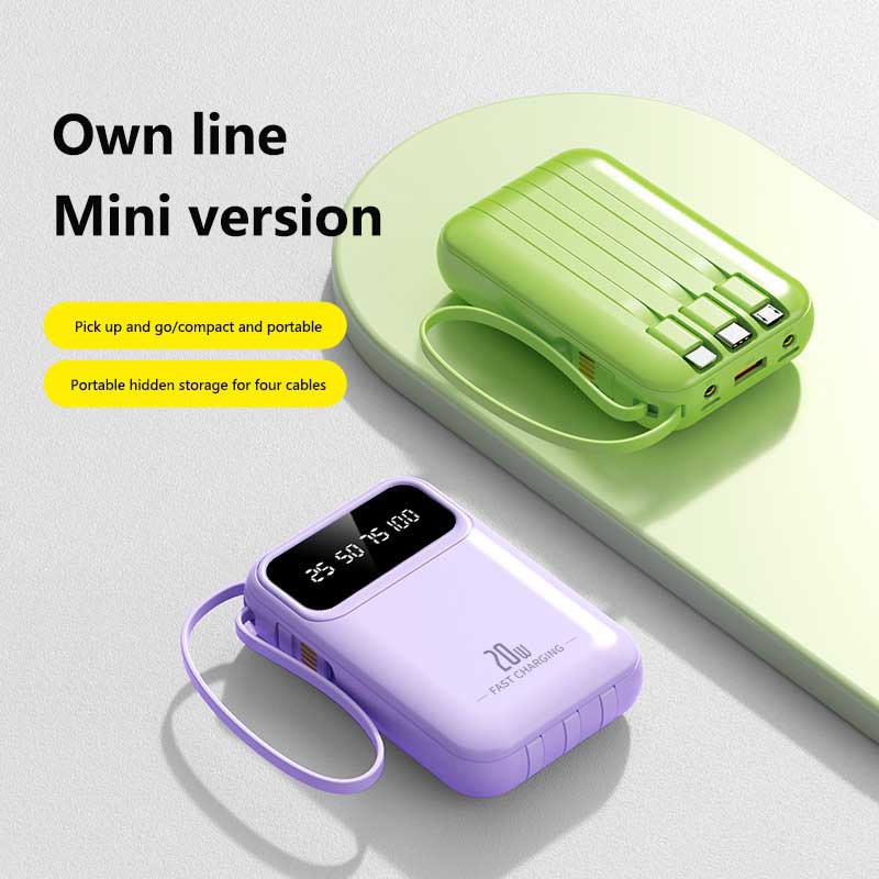 50000mAh 4 In1 Built-in Cable  - Power Bank Slim 评论和价格