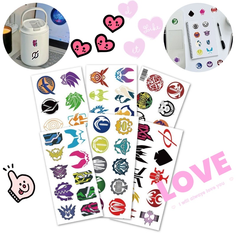 60 Sheets Kamen Rider Logo Sti - Phone Accessories Logo 评论和价格
