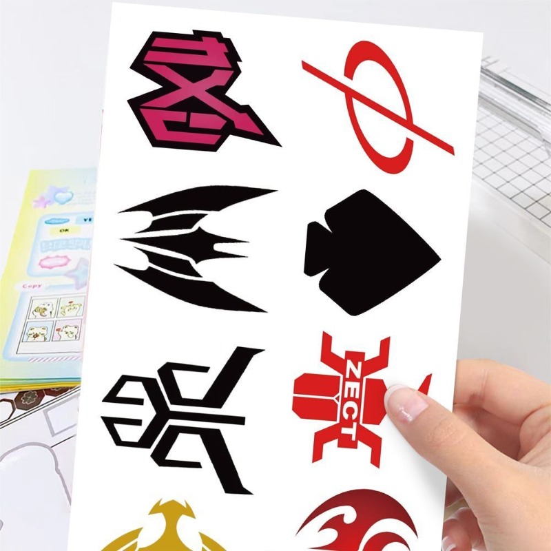60 Sheets Kamen Rider Logo Sti - Phone Accessories Logo 评论和价格